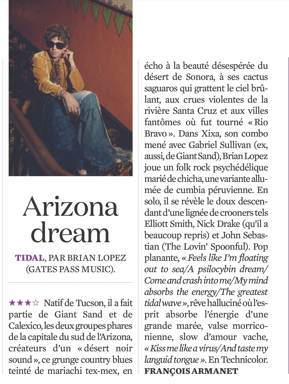 Natif de Tucson, il a fait partie de Giant Sand et de Calexico, les deux groupes phares de la capitale du sud de l'Arizona, créateurs d'un «désert noir sound»